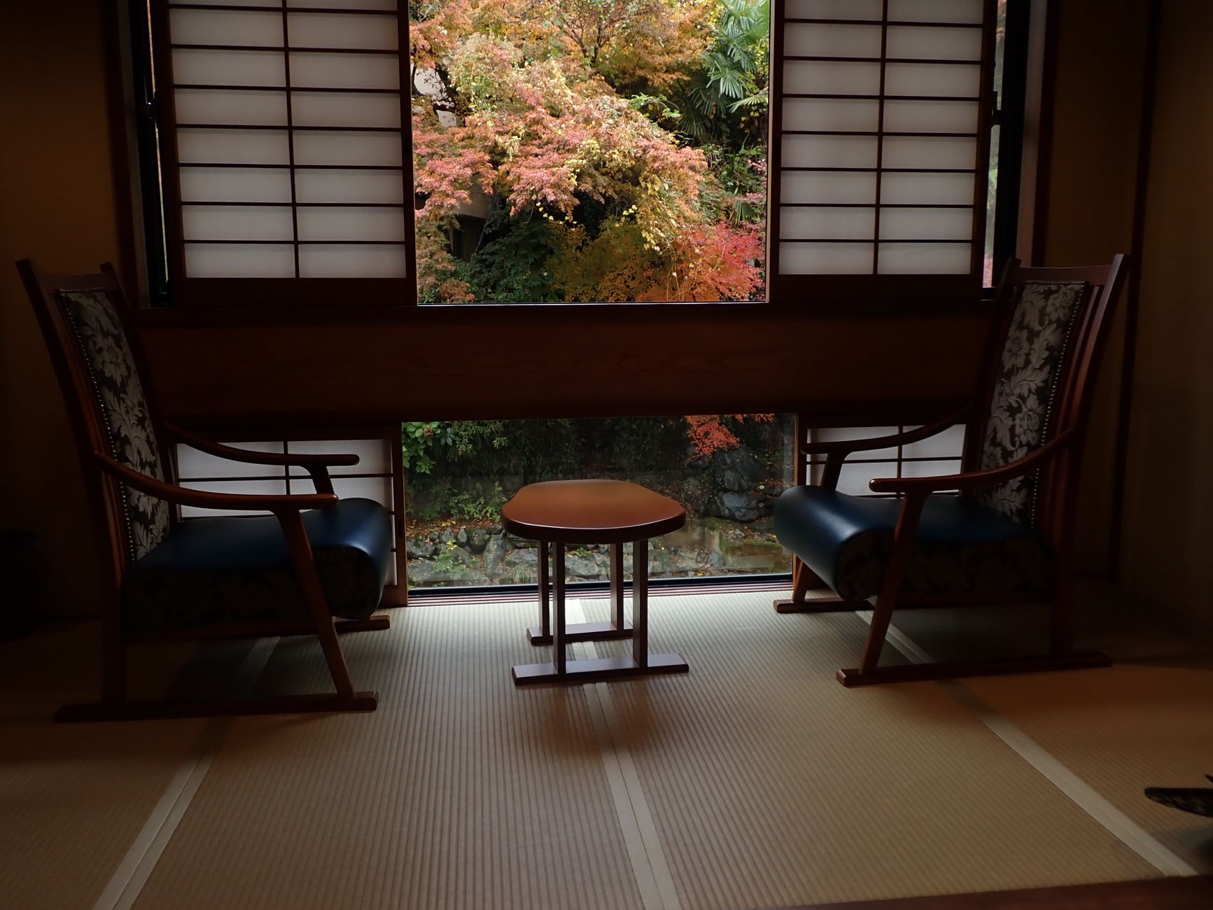 Kyoto historic ryokan garden